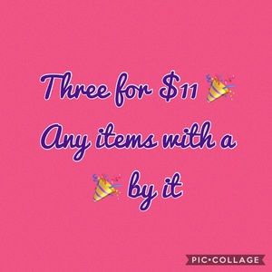 🎉 three items for $11 🎉